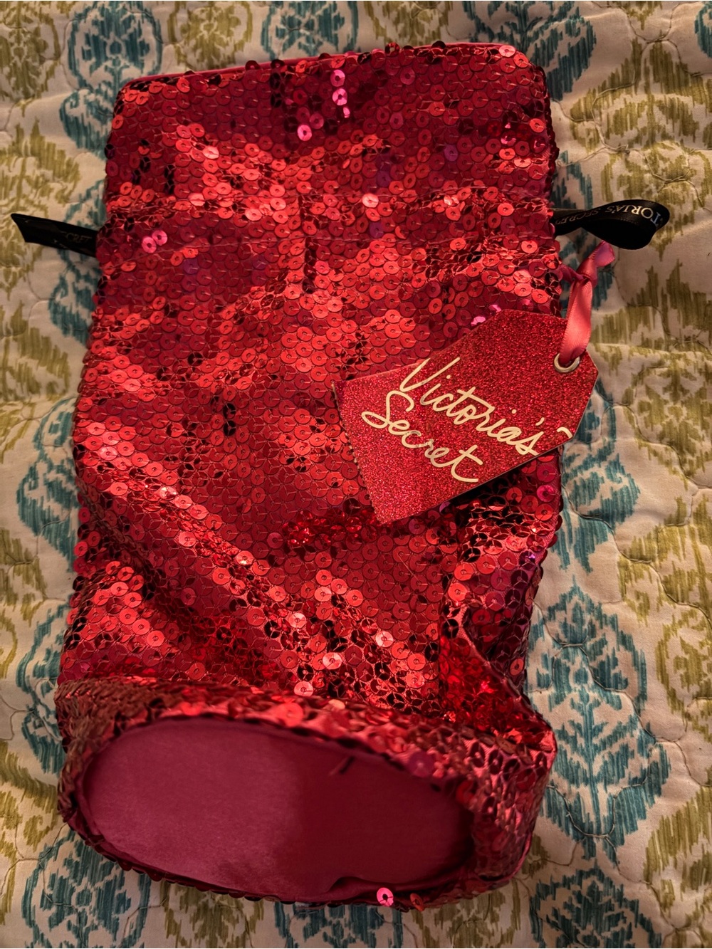 NWT Victoria's Secret Hot Pink Sequin Mini Bag